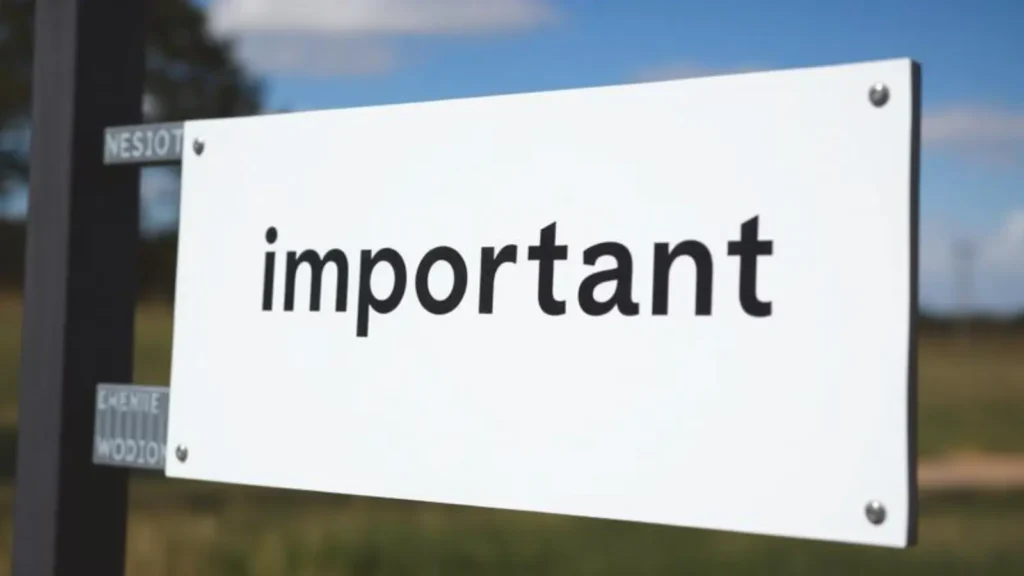 important synonym