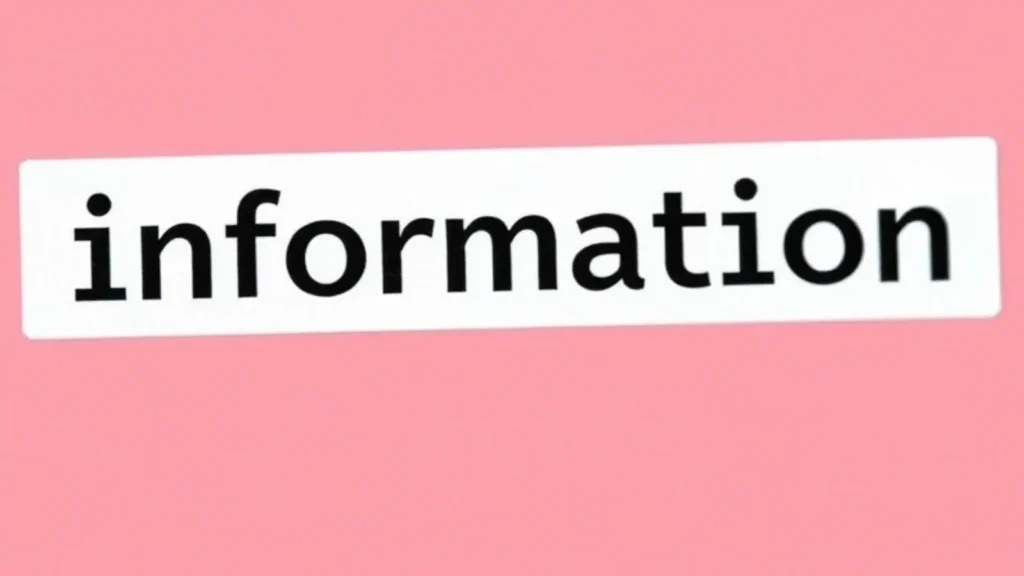 information synonym