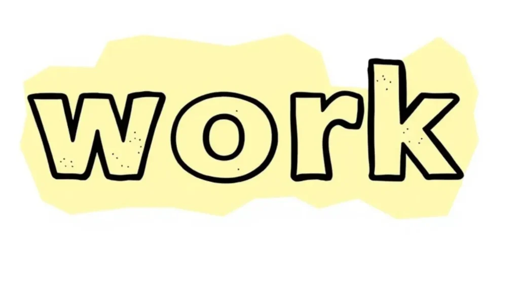 work synonym