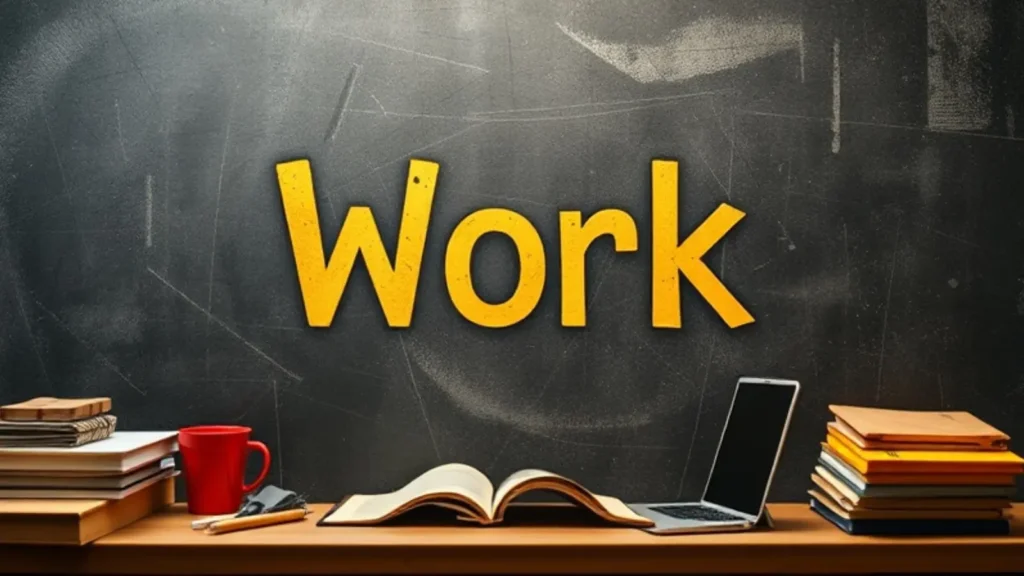 work synonym